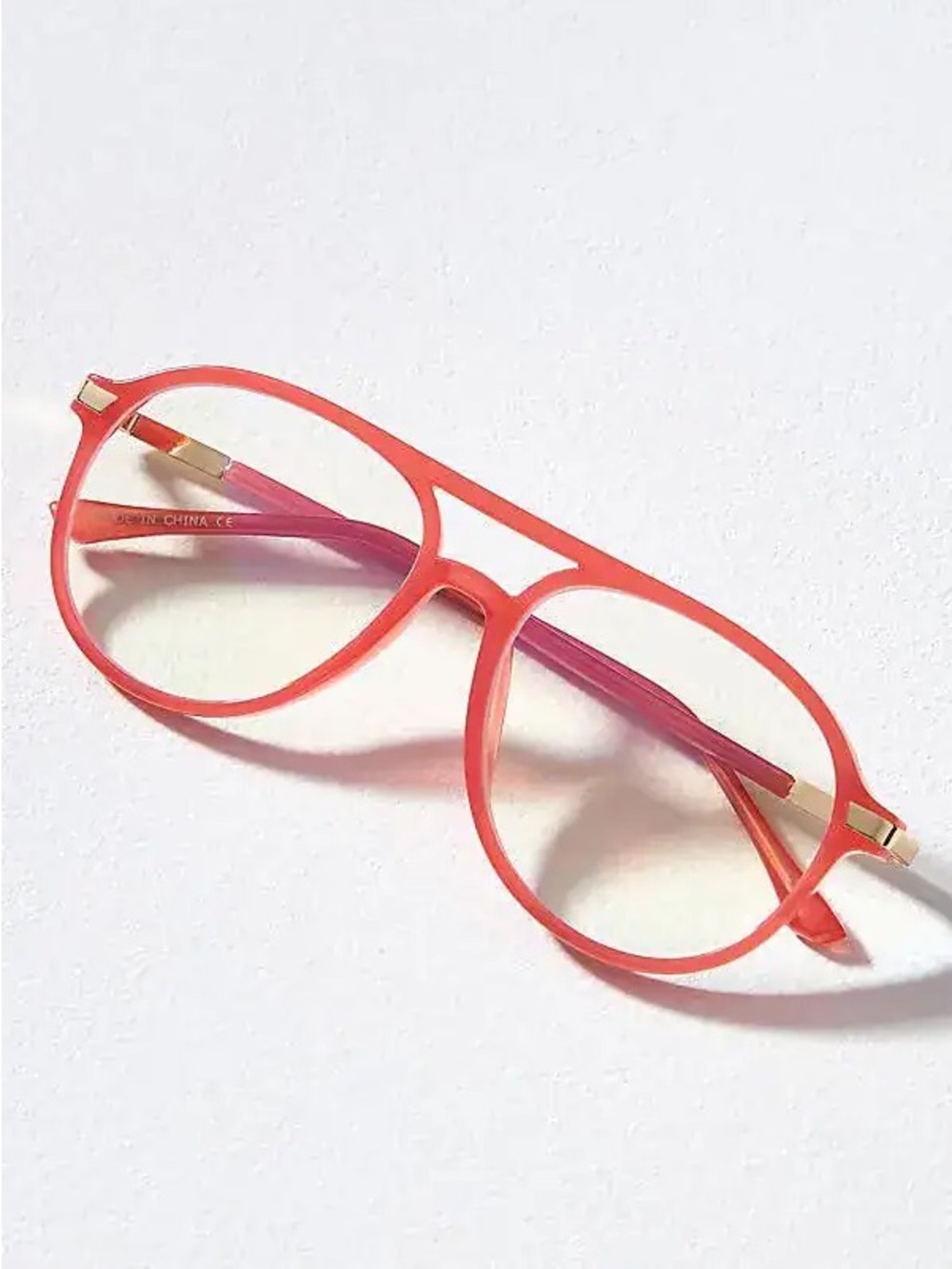 Anthropologie I-SEA Aviator Readers - Bright Orange Reading Glasses +2.0 - Picture 11 of 11